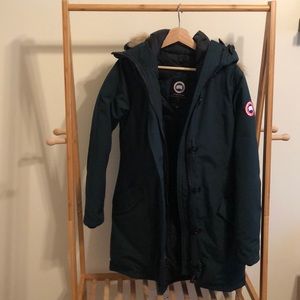 Canada Goose Rossclair Parka (Green, Size Medium)